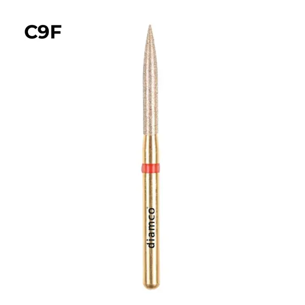 Set 5+1 Freze diamantate fine pentru finisare, aliaj rodium-platina - C9F