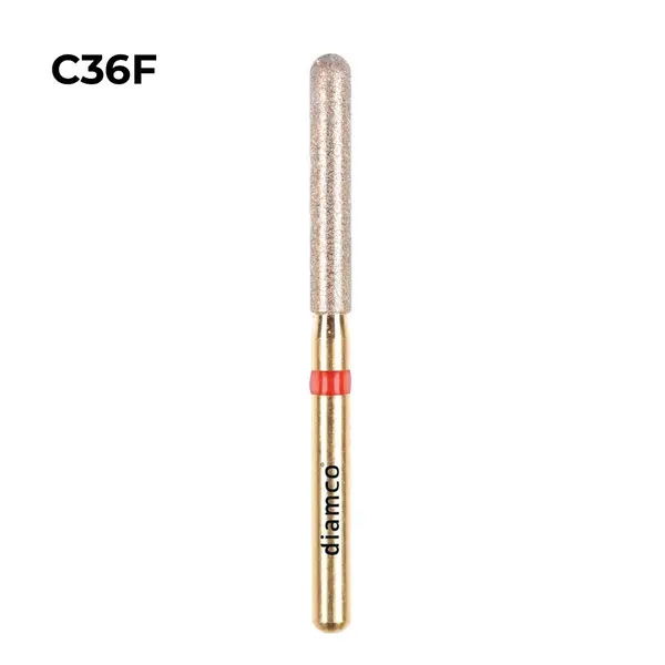 Set 5+1 Freze diamantate fine pentru finisare, aliaj rodium-platina - C36F