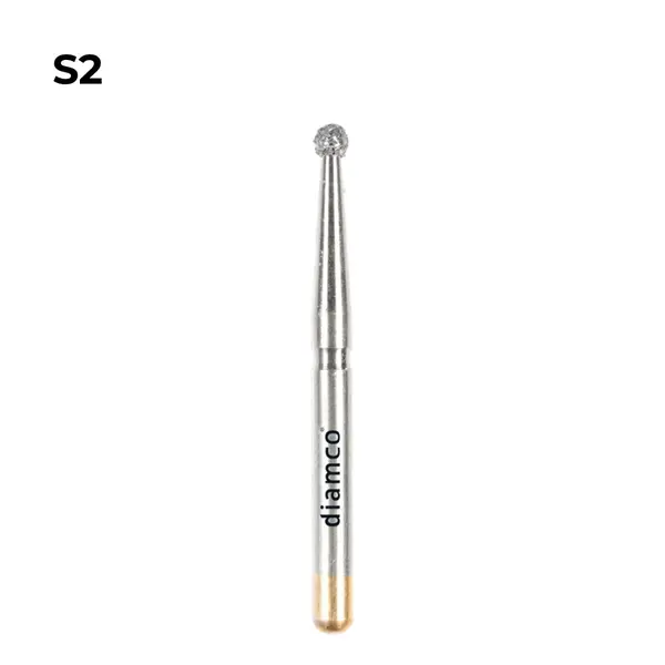 Set 5+1 Freze diamantate sferice aliaj rodium-platina S2