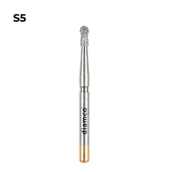 Set 5+1 Freze diamantate sferice aliaj rodium-platina S5