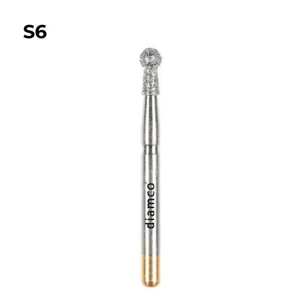 Set 5+1 Freze diamantate sferice aliaj rodium-platina S6