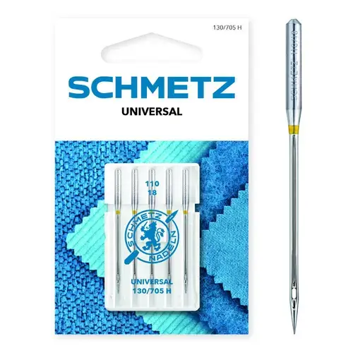 Set 5 ace de cusut universale, finete 110, Schmetz 130/705 H VFS