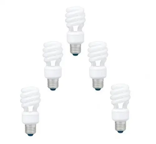 Set 5 becuri economice Panasonic EFD11E27HD3E-5, putere lampa 11W, echivalent pentru incandescenta 55W