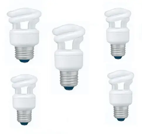 Set 5 becuri economice Panasonic EFD5E27HD3E-5, putere lampa 5W, echivalent pentru incandescenta 30W