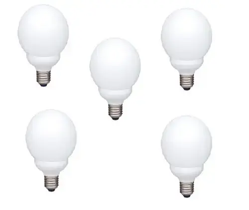 Set 5 becuri economice Panasonic EFG18E27HD-5, putere lampa 18W, echivalent pentru incandescenta 80W