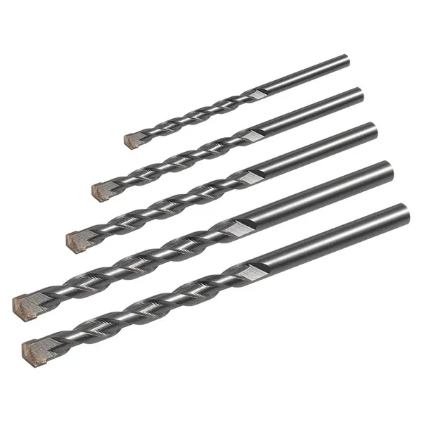 Set 5 burghie pentru beton, diametre 4-10 mm, mâner cilindric, Rebel RB-1121