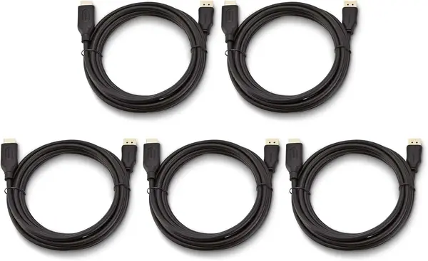 Set 5 cabluri HDMI tata – HDMI tata, High Speed, 1.2m, 4K @ 60Hz, AWM, negru
