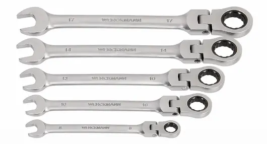 Set 5 chei inelare articulate cu clichet profesionale