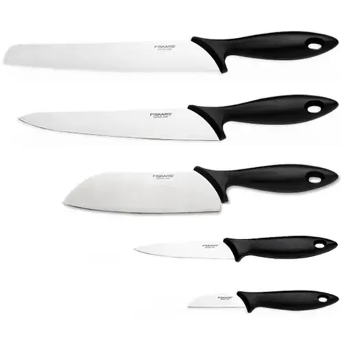 Set 5 cutite Fiskars Essential, lama otel