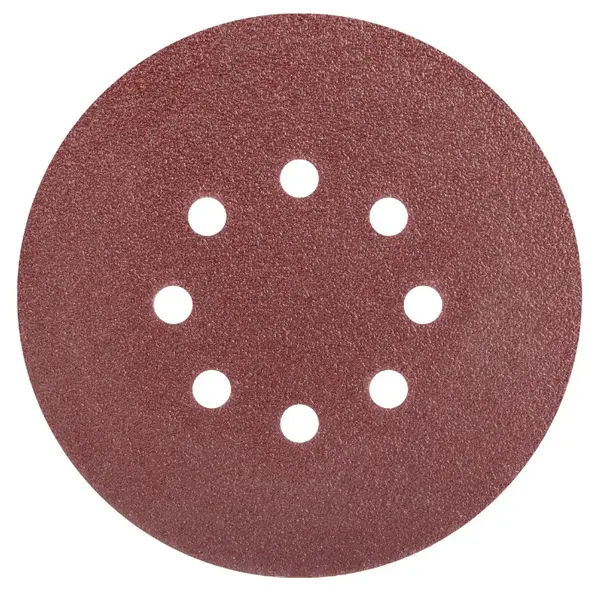 Set 5 discuri abrazive 210mm, prindere arici, granulatie 40, 10A, 8 gauri Ø10mm, Evotools 680637