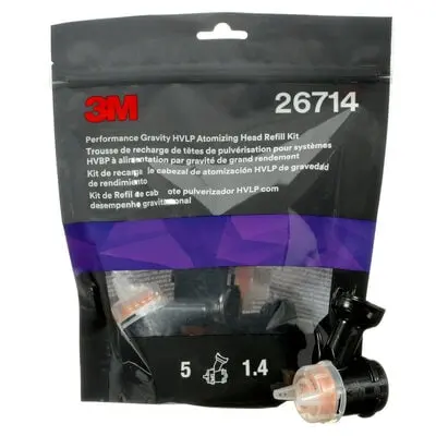 Set 5 duze gravitationale portocalii, 1.4mm, pentru pistolul de vopsit 3M Performance Spray Gun