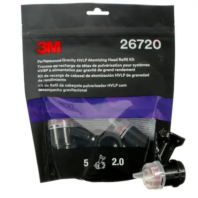 Set 5 duze gravitationale rosi, 2.0mm, pentru pistolul de vopsit 3M Performance Spray Gun