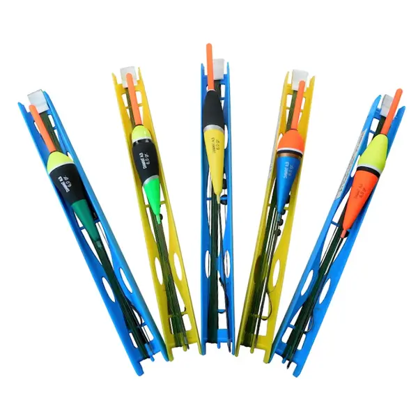 Set 5 linii echilibrate cu plute de 6 g si fir textil de 7 m