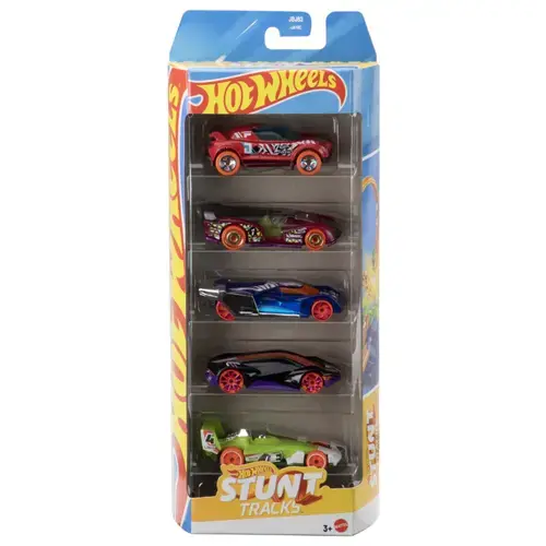 Set 5 masini Hot Wheels Stunt Tracks (Multicolor)