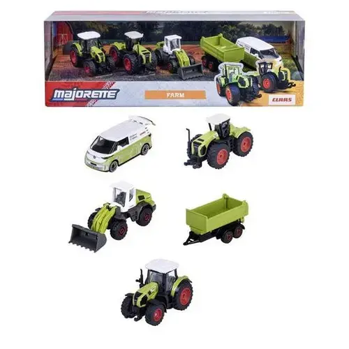 Set 5 masini Majorette Claas Farm