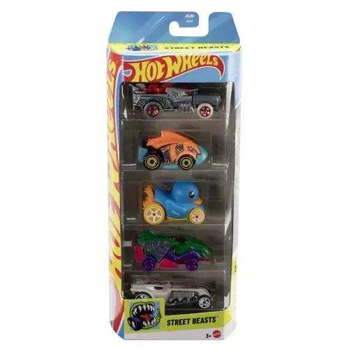 Set 5 masinute Hot Wheels Street Beasts