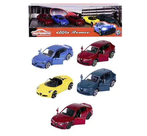 Set 5 masinute metalice Alfa Romeo