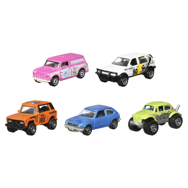 Set 5 masinute metalice - Hot Wheels - MBX Retro | Mattel