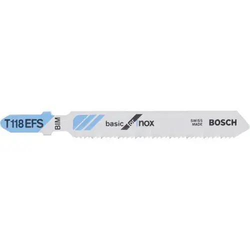 Set 5 panze pentru inox pentru fierastrau vertical Bosch T 118 EFS