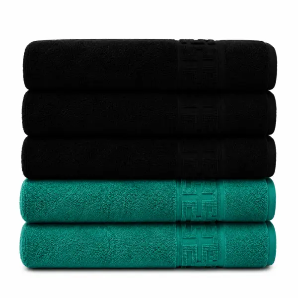 Set 5 Prosoape Premium 100% Bumbac, Moi, Pufoase si Foarte Absorbante