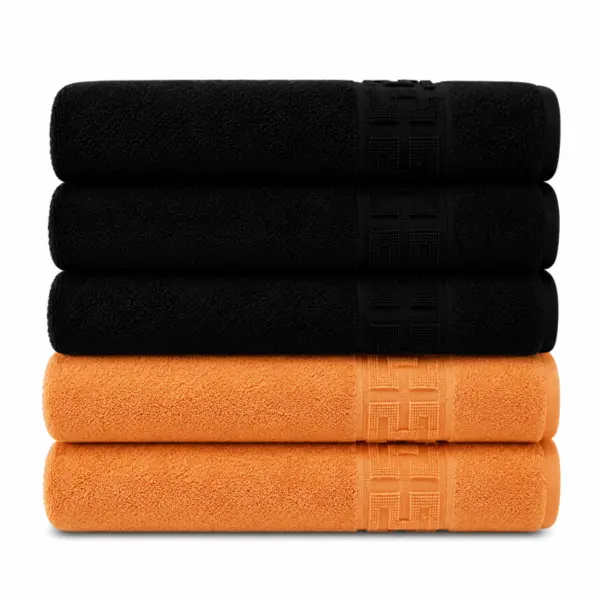 Set 5 Prosoape Premium 100% Bumbac, Moi, Pufoase si Foarte Absorbante