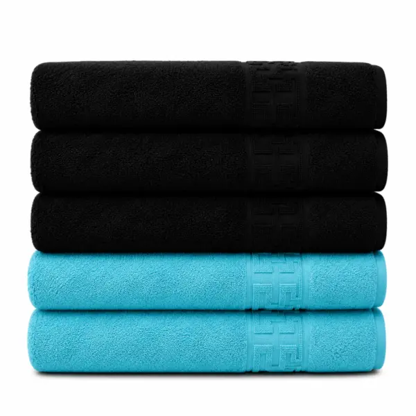 Set 5 Prosoape Premium 100% Bumbac, Moi, Pufoase si Foarte Absorbante