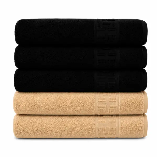 Set 5 Prosoape Premium 100% Bumbac, Moi, Pufoase si Foarte Absorbante