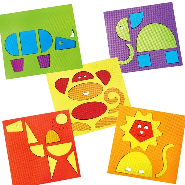 Set 5 puzzle din spuma - Animale | ImagiMake