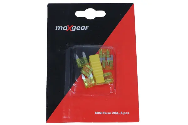 Set 5 sigurante plate mini fuzibile 20A MAXGEAR 89-0007
