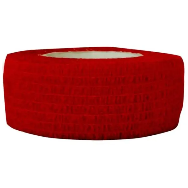 Set 5 x Bandaj Coeziv Autoadeziv, 2.5 cm x 4.5 m, Rosu, Prima, 1 Rola