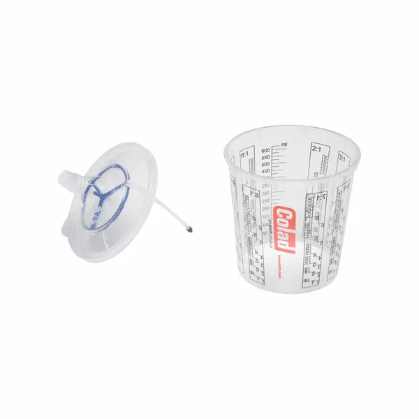 Set 50 pahare cu 50 capace cu sita 130 microni, 700ml sistem PPS COLAD