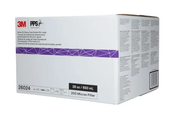 Set 50 PPS 2.0 mari 850ml cu 50 capace,sita 200 microni, 3M