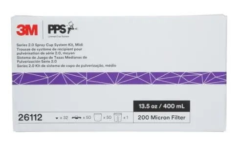 Set 50 PPS 2.0 midi 400ml cu 50 capace,sita 200 microni, 3M