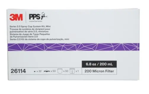 Set 50 PPS 2.0 mini 200ml cu 50 capace,sita 200 microni, 3M