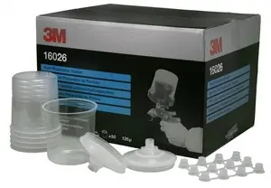 Set 50 PPS standard 650ml cu filtru 125 microni si 20 dopuri 3M