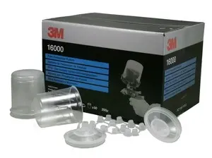 Set 50 PPS standard 650ml cu filtru 200 microni si 20 dopuri 3M