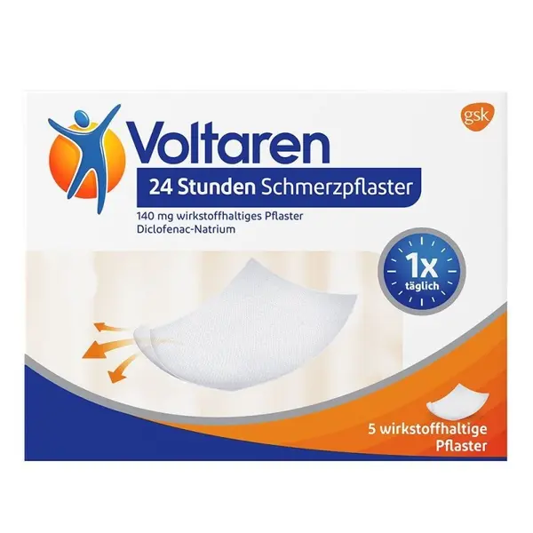 Set 5x Comprese Medicale, Voltaren, Pain Patch, pentru Inflamatii Articulare, Musculare, Tendinoase
