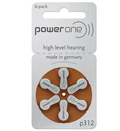 Set 6 baterii auditive VARTA P312 POWER ONE