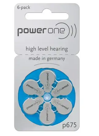 Set 6 baterii auditive VARTAPOWER ONE VARTA P675
