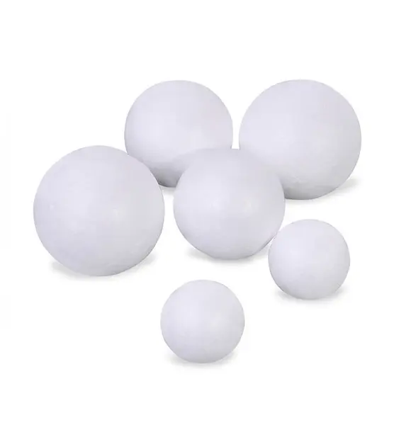 Set 6 bile din polistiren pentru activitati crafts