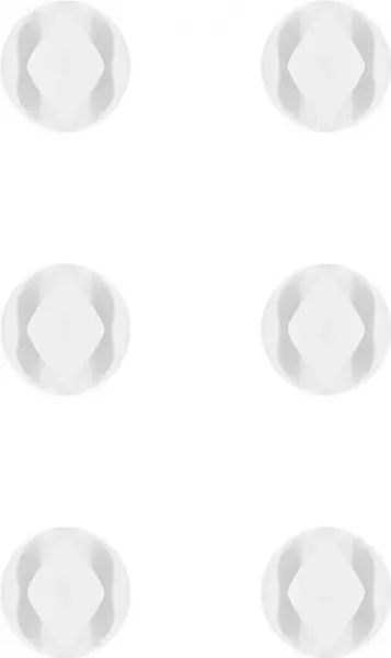 Set 6 bucati organizatoare cablu 2 sloturi alb, Goobay 70364