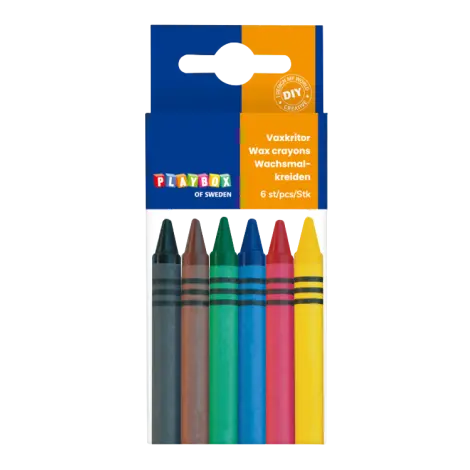 Set 6 creioane colorate cerate cu diametrul de 8 mm