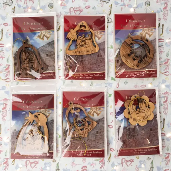 Set 6 decorațiuni brad „Nașterea Domnului – Bethlehem” - Default Title