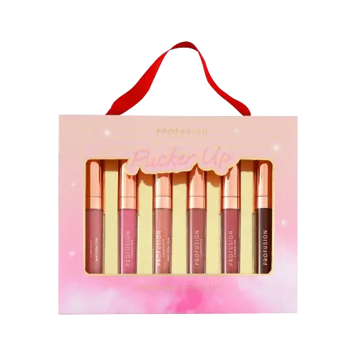 Set 6 Gloss-uri de buze Pucker Up, 6 x 3.5ml, Profusion Cosmetics