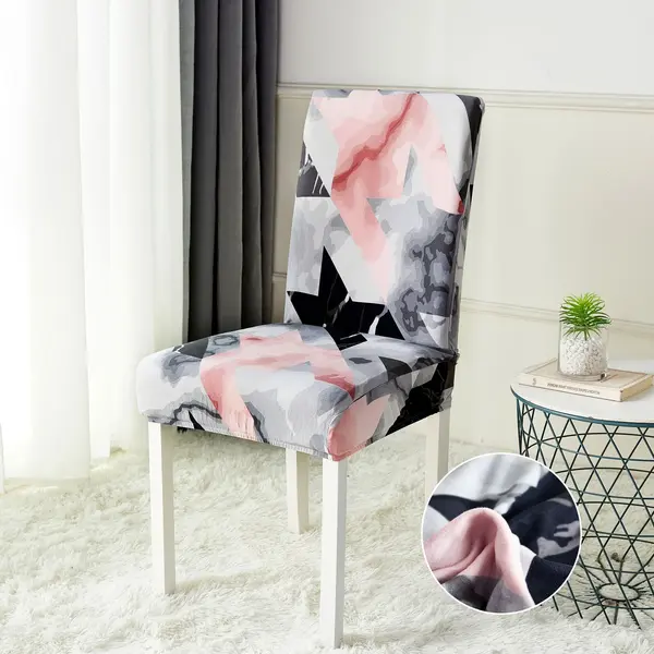 Set 6 huse universale pentru scaun, ELASTICE, Jojo Home, Multicolor, model clasic