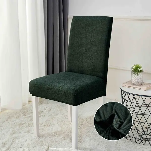 Set 6 huse universale pentru scaun, ELASTICE, Jojo Home, Verde smarald