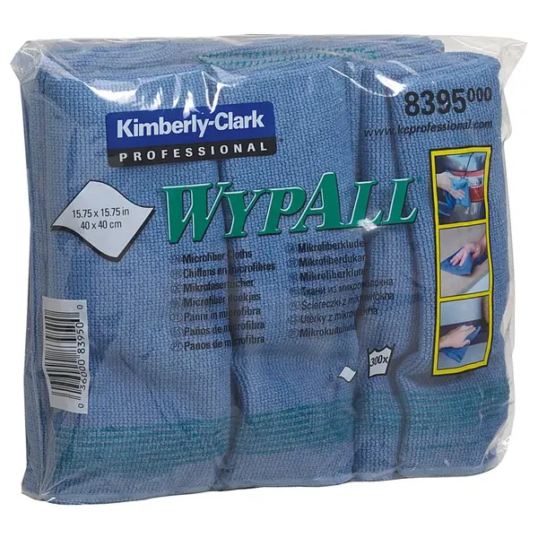 Set 6 lavete microfibra Wypall 40x 40cm diverse culori Set 6 lavete microfibra Wypall 40x 40cm albastre