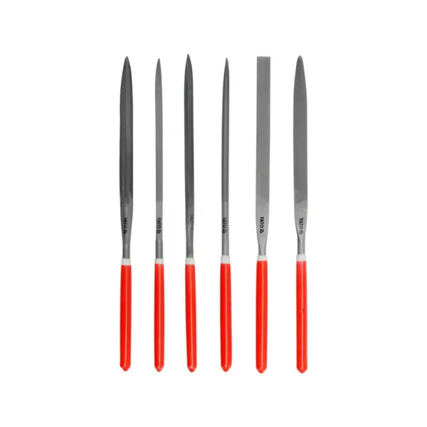Set 6 pile din otel dur cu forma conica YATO YT-6161