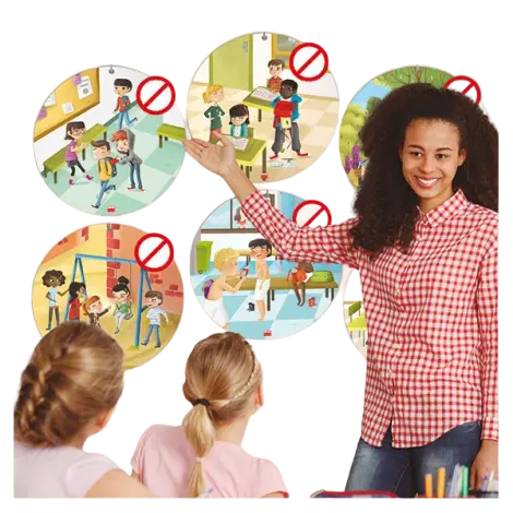 Set 6 postere educative Anti-bullying pentru gradinita si scoala
