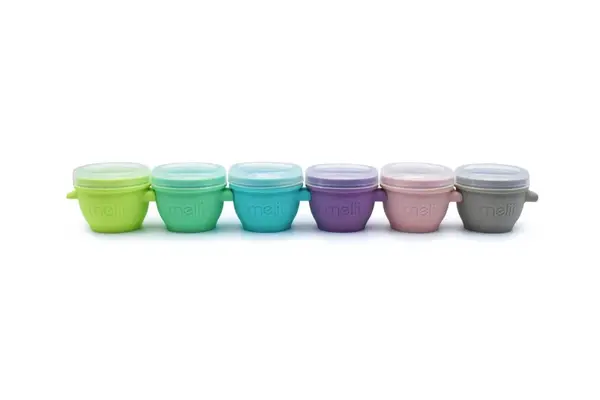 SET 6 RECIPIENTE SILICON SNAPGO, MELII, 59 ML